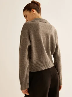Outlet Wool-Blend Polo Sweater Sweater Tops|Sweaters & Cardigans