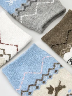 New Wool-Blend Puppy-Pattern Socks Socks & Tights|Accessories