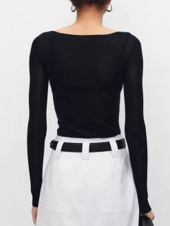 Best Wool-Blend Skinny Sheer Sweater Sweater Tops|Sweaters & Cardigans