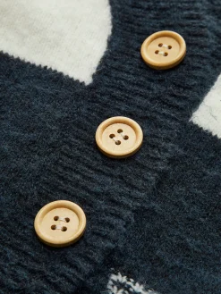 Clearance Wool-Blend Striped Cinched Cardigan Cardigans|Sweaters & Cardigans