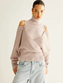 Online Wool-Blend Turtleneck Cinched Knit Top Sweater Tops|Sweaters & Cardigans