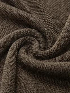 Hot Wool-Blend Turtleneck Sheer Sweater Sweater Tops|Sweaters & Cardigans