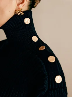 Hot Wool-Blend Turtleneck Striped Sweater Sweater Tops|Sweaters & Cardigans