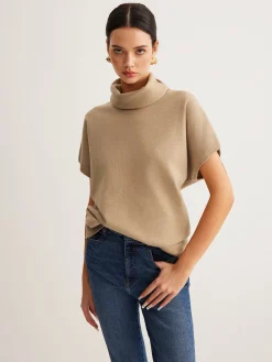 Online Wool-Blend Turtleneck Sweater Vest Sweater Vests|Sweaters & Cardigans