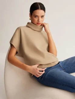 Online Wool-Blend Turtleneck Sweater Vest Sweater Vests|Sweaters & Cardigans