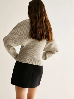 Sale Wool-Blend Turtleneck Sweater Without Belt Sweater Tops|Sweaters & Cardigans