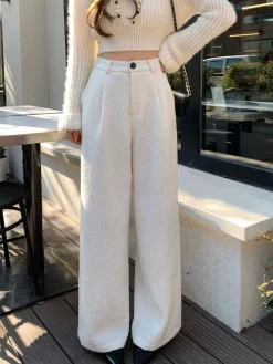 Sale Wool-Blend Tweed Pants Pants|Bottoms