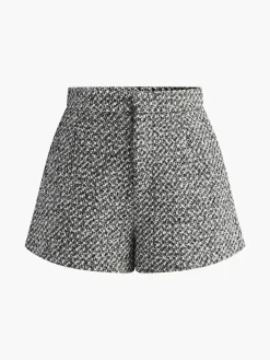 Wool-Blend Tweed Pockets Shorts Shorts|Bottoms