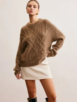 Discount Wool-Blend Twist Shift Sweater Sweater Tops|Sweaters & Cardigans