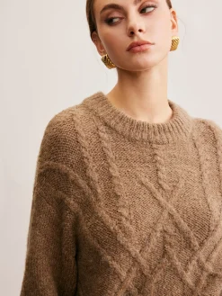 Discount Wool-Blend Twist Shift Sweater Sweater Tops|Sweaters & Cardigans