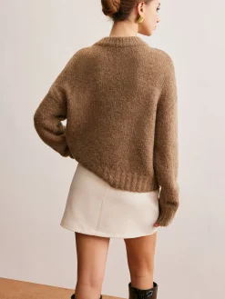 Discount Wool-Blend Twist Shift Sweater Sweater Tops|Sweaters & Cardigans