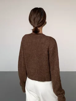 Best Wool-Blend V-Neck Short Cardigan Cardigans|Sweaters & Cardigans