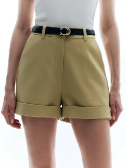 Hot Woolen High Waist Shorts Without Belt Shorts|Bottoms