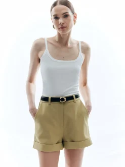 Hot Woolen High Waist Shorts Without Belt Shorts|Bottoms