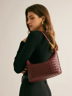 New Woven Zipper Armpit Bag Bags|Accessories