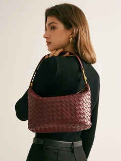New Woven Zipper Armpit Bag Bags|Accessories