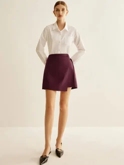 Clearance Wrap Mini Skirt Skirts|Bottoms