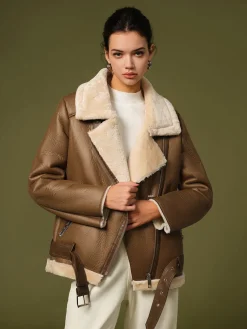 Best Zipper Belted Soft Fleece Jacket Outerwear|Jackets