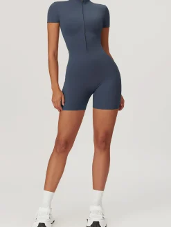 Discount Zipper Seamless Romper Activewear