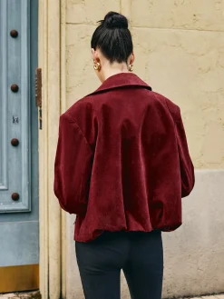 Online Zipper-Pockets Lapel Suede Jacket Outerwear|Jackets