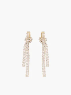 Discount Zircon Creative Knotted Tassel Earrings Earrings|Accessories