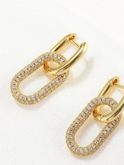 Best Zircon Hoop Pendant Earrings Earrings|Accessories